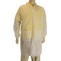 Major Gloves Major Gloves 00-9100-L Disposable Lab Coat - Large; Pack 30 00-9100-L